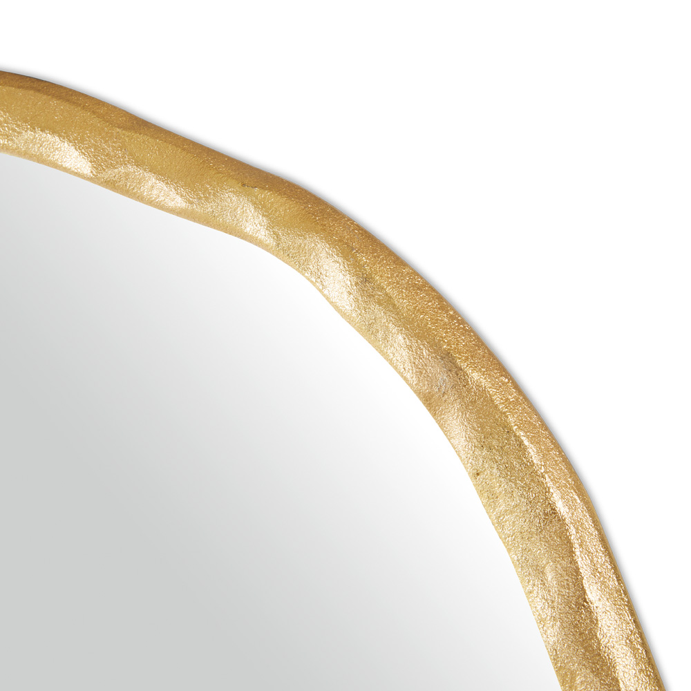 Organic Wall Mirror: Gold